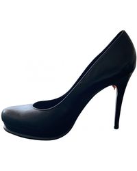 Diane von Furstenberg Leder Pumps - Schwarz