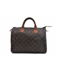 Louis Vuitton Speedy Leinen Handtaschen - Braun