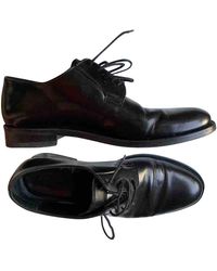 Sandro Leder Schnürschuhe - Schwarz