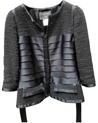 Chanel Chaqueta de Lana - Negro