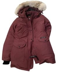 Canada Goose Trillium Burgundy Synthetic Coats - Multicolour