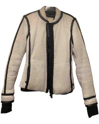 Moncler Mantel Grenoble en Synthétique Blanc