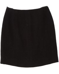 Chanel Jupe \N en Laine Noir