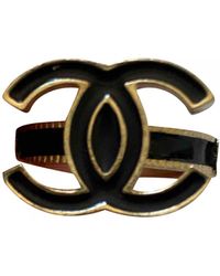 Chanel Anillo CC - Negro
