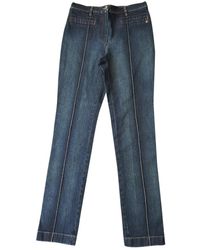 Chanel Jeans en Coton Bleu