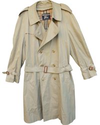 Burberry Mantel Polyester Beige - Natur