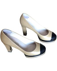 Chanel Leder Pumps - Natur