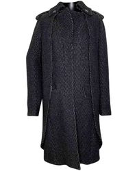 Chanel Wolle Mäntel - Schwarz