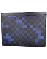 Louis Vuitton Leinen Kleinlederwaren - Blau