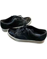 Lanvin Leather Unlined Low Trainers in 