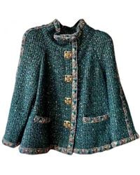 Chanel Giubbotto Tweed - Verde
