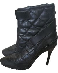 Burberry Leather Boots - Multicolour