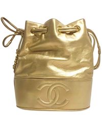 Chanel Leder Handtaschen - Mettallic