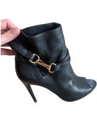 Burberry Leather Heels - Black