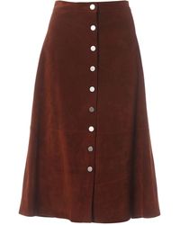 Diane von Furstenberg Halblang Rock - Braun