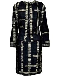 Chanel Traje Tweed - Negro