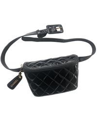 Chanel Lackleder Handtaschen - Schwarz