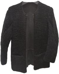 Sandro Schaf Mäntel - Schwarz