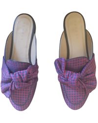 Sandro Leinen Pantoffeln - Lila