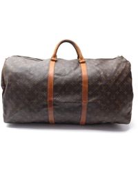 Louis Vuitton Keepall Brown Cloth Bag
