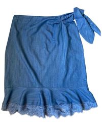 Diane von Furstenberg Halblang rock - Blau