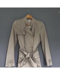 Sandro Beige Cotton Coat - Natural