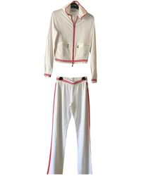 Moncler Pull.Gilets en Coton Blanc