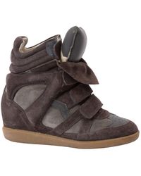 Isabel Marant Baskets Bayley en Suede Gris