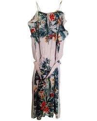 Sandro Seide Mini kleid - Weiß