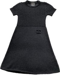Chanel Mini vestido de Lana - Negro