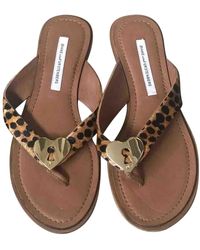 Diane von Furstenberg Leder Mokassins - Braun