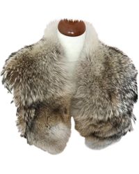 Max Mara \n Beige Fur Top - Natural