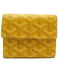 Goyard Leinen Kleinlederwaren - Gelb