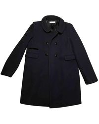 Sandro Blue Viscose Coat