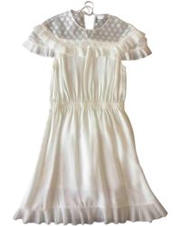 Sandro Seide Mini kleid - Mehrfarbig