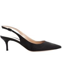 Gianvito Rossi Scarpe col tacco in tela nero \N