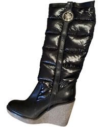 Moncler Bottes en Toile Noir