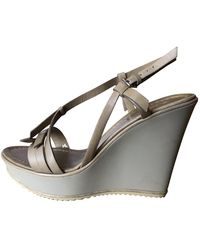 Moncler Sandales en Polyester Beige - Neutre