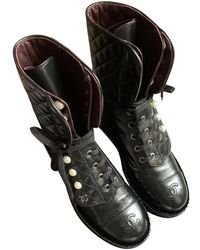 Chanel Stivali in Pelle - Nero