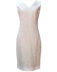 Chanel Vestito corto Tweed - Bianco