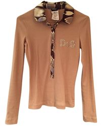 Dolce & Gabbana Camisa en algodón beige \N - Neutro