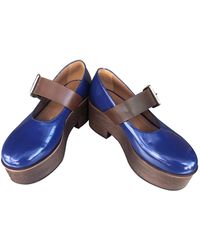 Marni Lackleder Mokassins - Blau