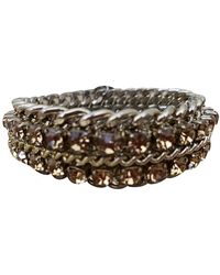Max Mara Gold Metal Bracelet - Metallic