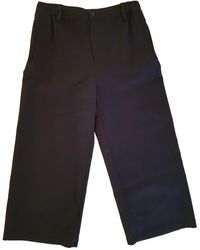 Maje Fall Winter 2019 Black Cotton Trousers