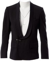 Balmain Wolle Blazer - Schwarz