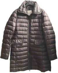Moncler Mantel Long en Polyester Anthracite - Multicolore