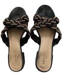 Sandro Spring Summer 2019 Leinen Mokassins - Schwarz