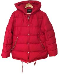 Maje Fall Winter 2018 Red Cotton Coat