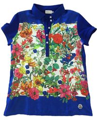 Moncler Top en soie - Bleu