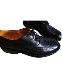 Max Mara Atelier Black Leather Flats